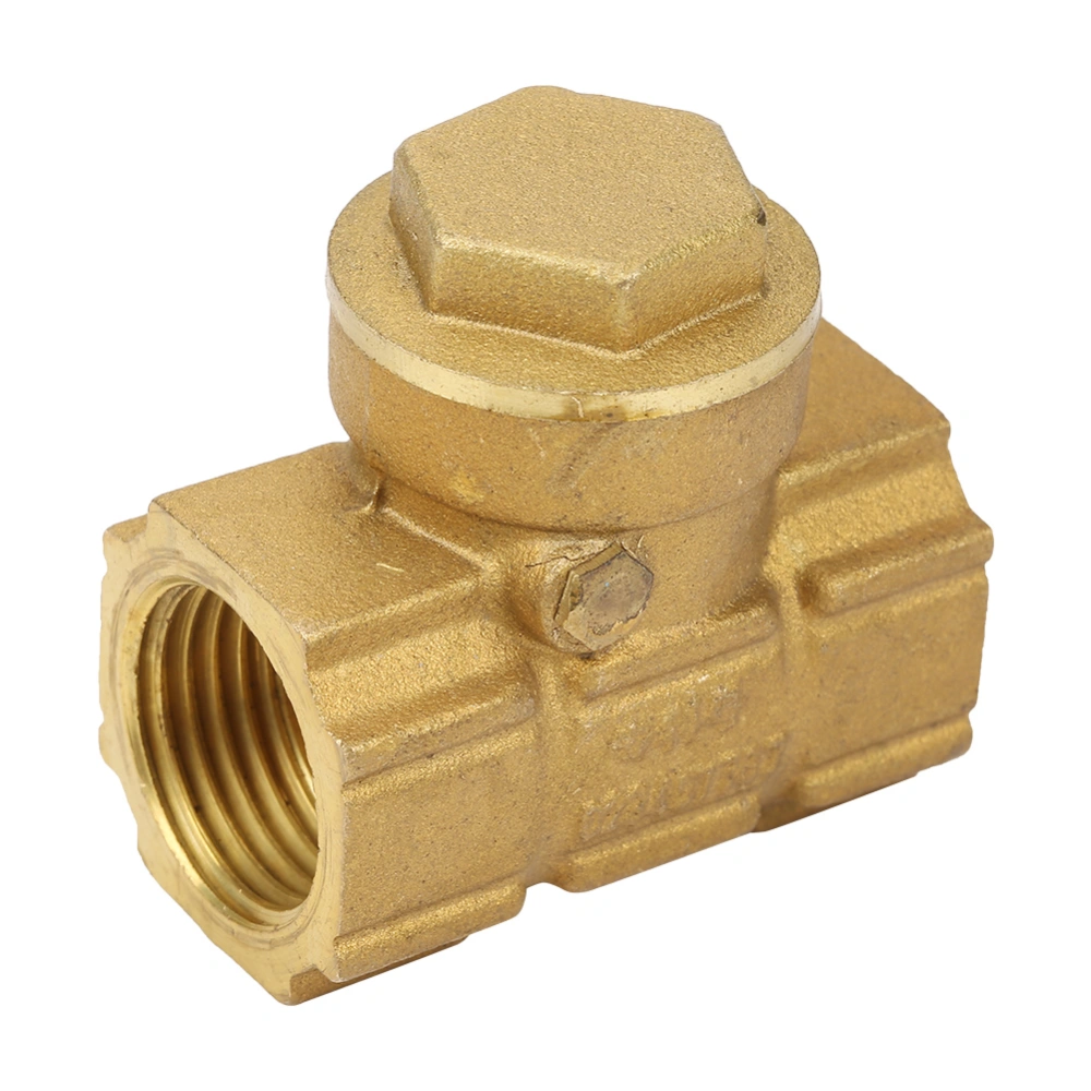 DN15 Brass One way Automatic Swing Check Valve for Water Oil Acidic Media