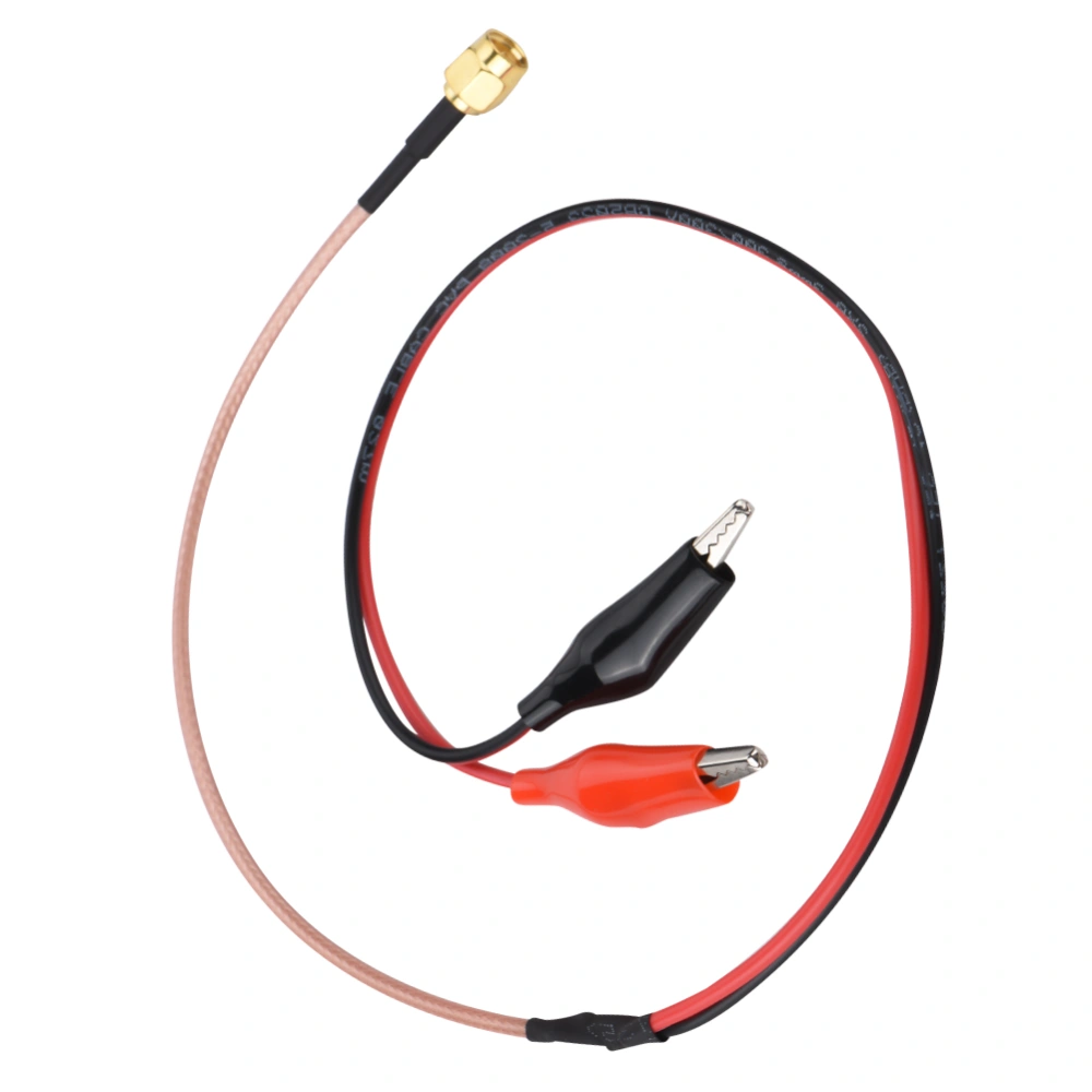 1Pcs Radio Frequency Connection Cable Red Black Test Lead Testing Wire 52cm