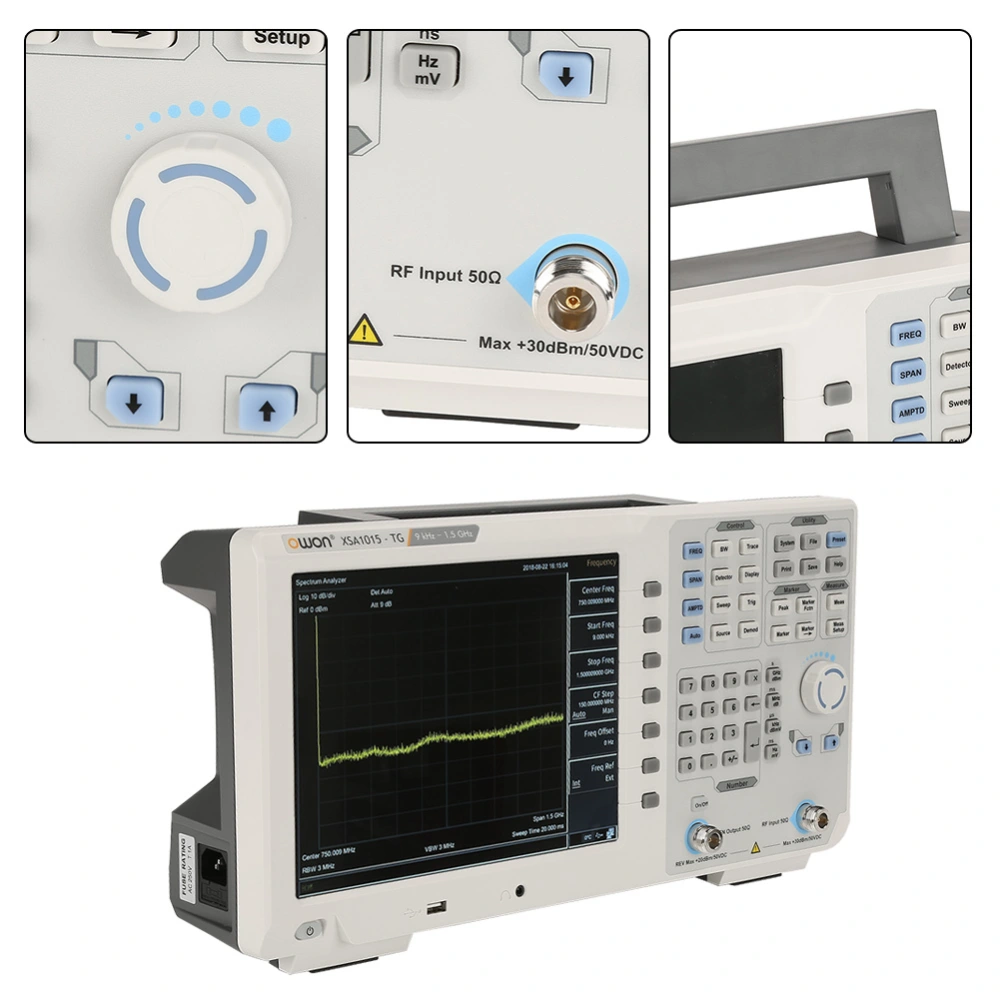 OWON XSA1015-TG Spectrum Analyzer 9kHz -1.5GHz 10.4" TFT LCD Tracking Generator(EU plug)