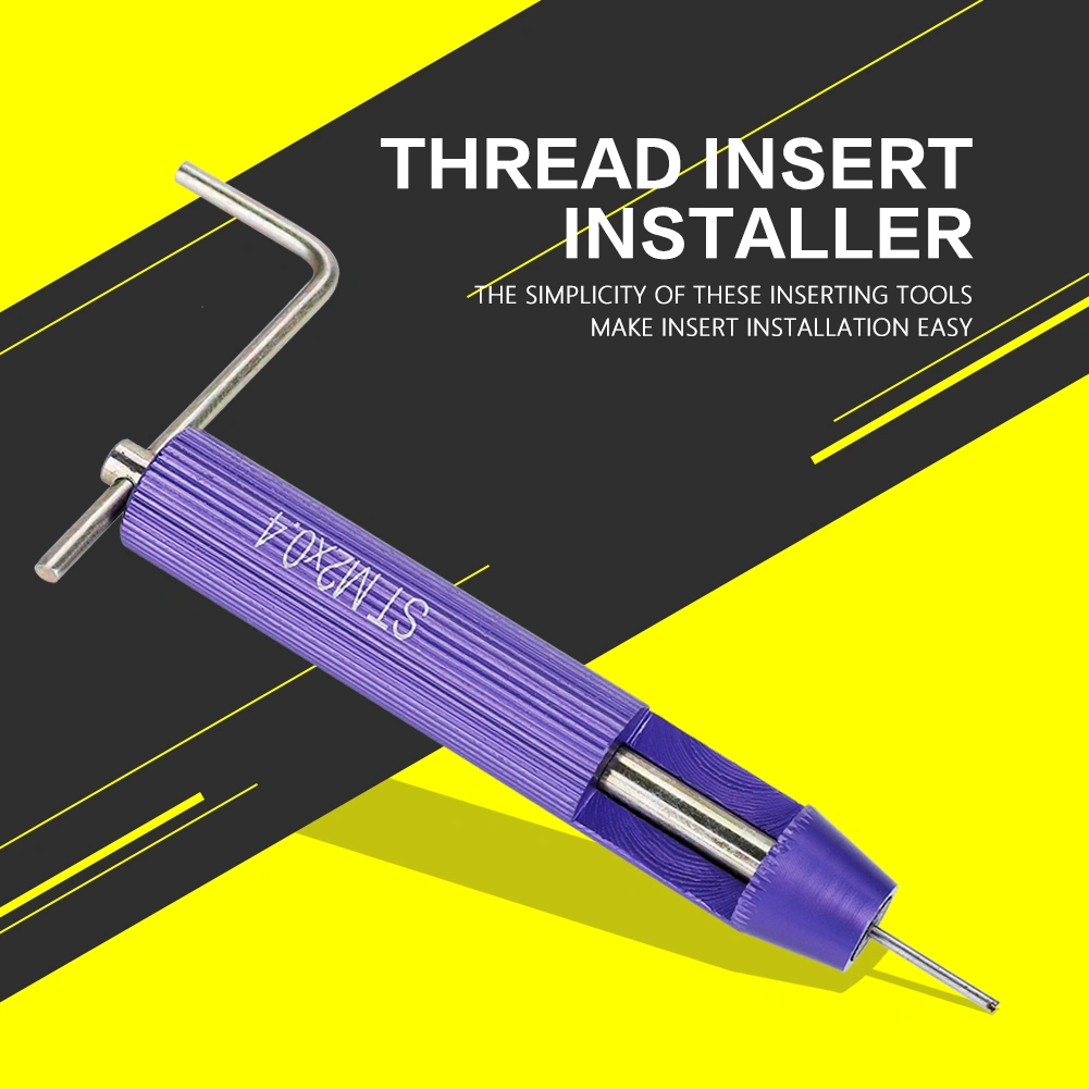 Aluminum Alloy Manual Wire Thread Insert Screw Bushing Installation Tool (ST M2*0.4)