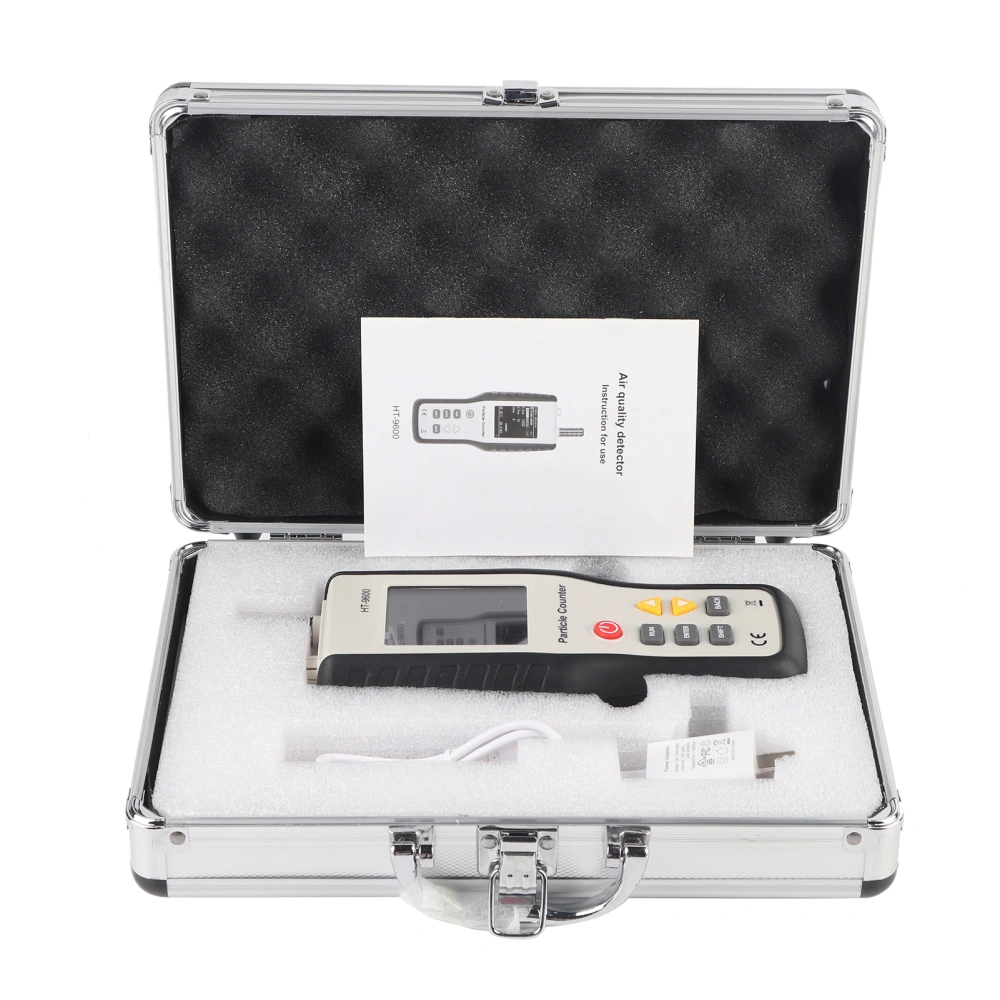 HT9600 PM2.5 PM10 Air Quality Analyzer Humidity Meter Handheld Particle Counter Monitor