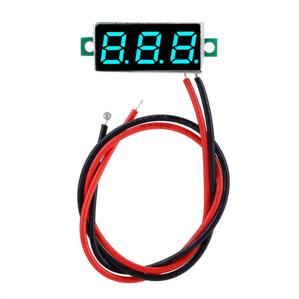 1pc Digital 0.28″LED Display Voltmeter DC Voltage Meter Panel 2.5-30V (Blue)