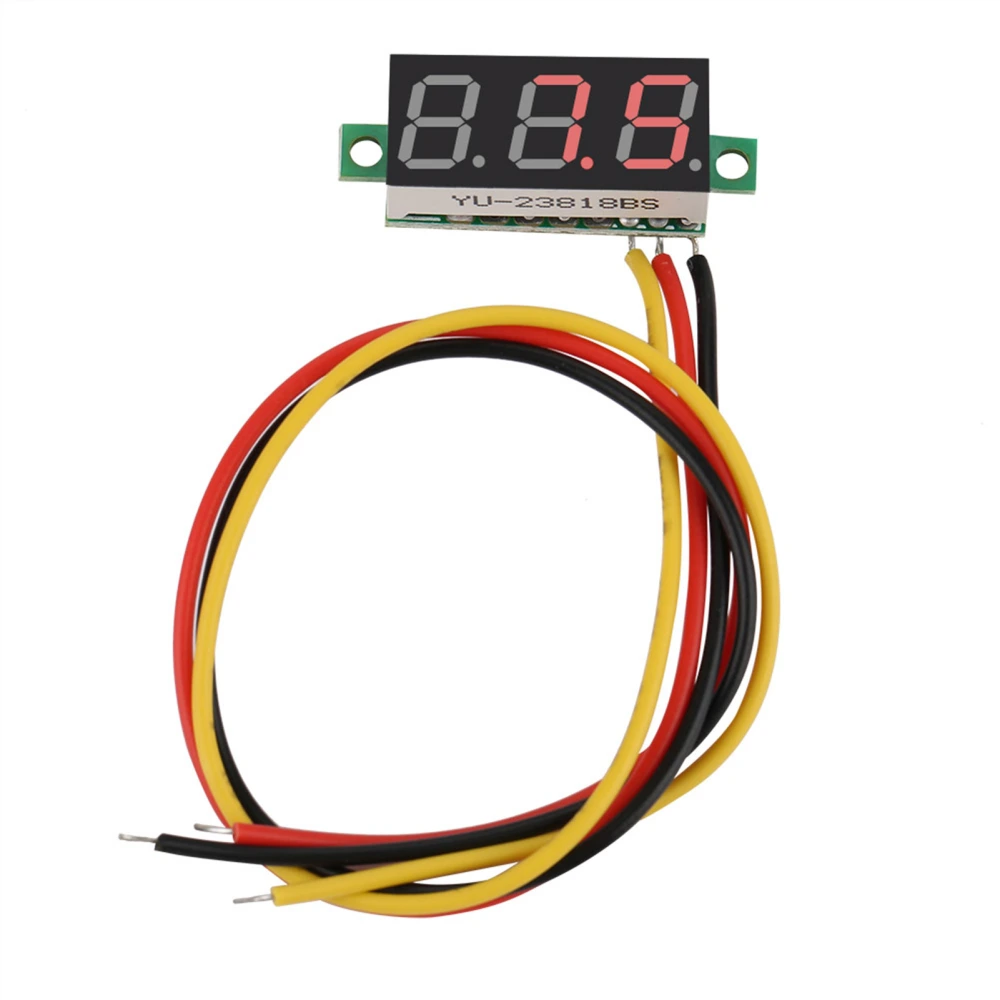 1pc Digital 0.28″LED Display Voltmeter DC Current Meter Panel 0~100V (Red)