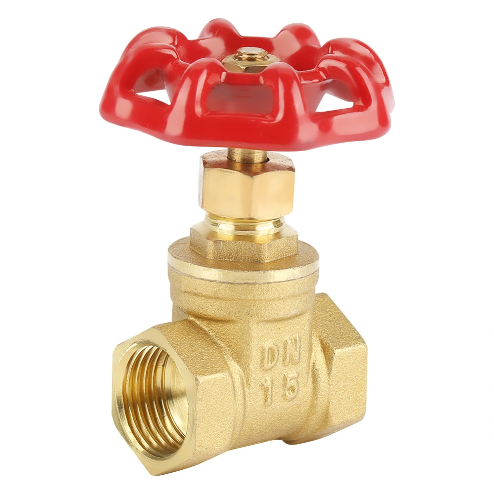 DN15 Brass Gate Valve BSPP G1/2 Rotary Sluice Valve 232PSI for Water Oil Gas