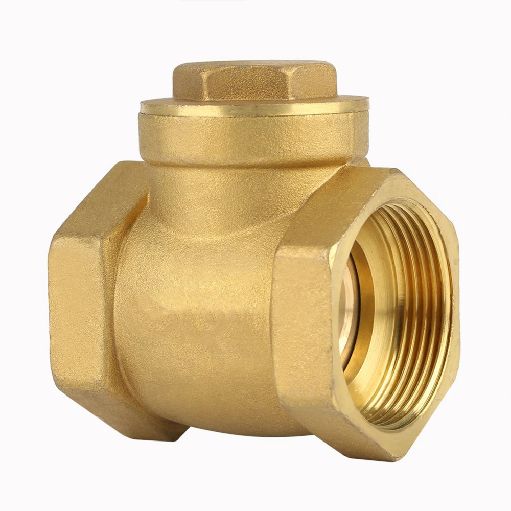 DN32 Female Thread Brass NOn return Swing Check Valve 232PSI Prevent Water Backflow