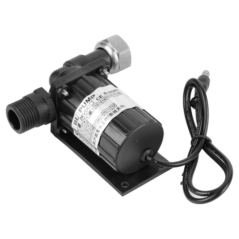 DC 12V 10W Black High Temperature Resistance Circulation Low Noise Brushless Water Pump