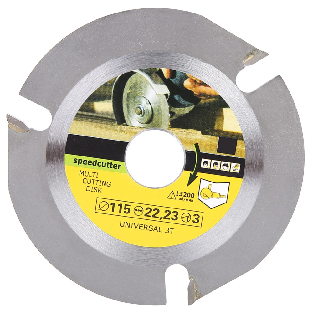 High Carbon Steel 115*22mm Universal 3 Teeth Circular Saw Blade Wood Cutting Saw Disc