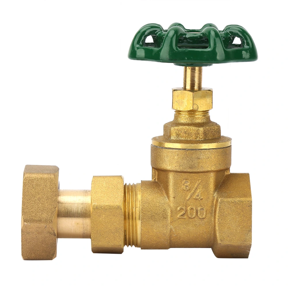 Brass Gate Valve 1" DN25 Threaded Manual Gate Valve Water Oil Gas