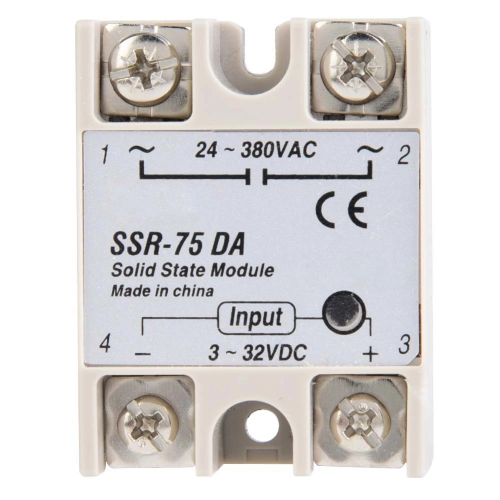 DC AC Solid State Relay SSR-75DA 75A 3-32VDCto 24-380VAC SSR