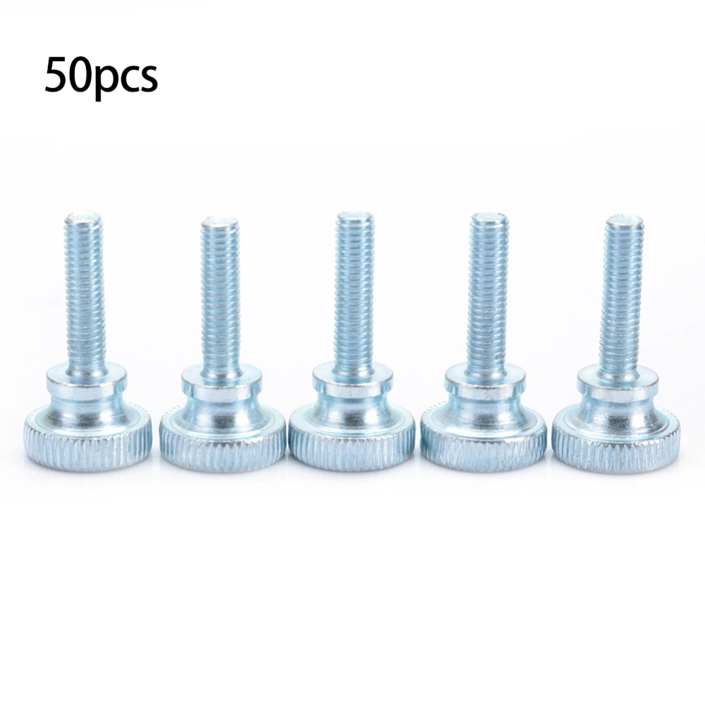 50pcs Adjustable Step Double Handle High Head Knurled Screw M5*18