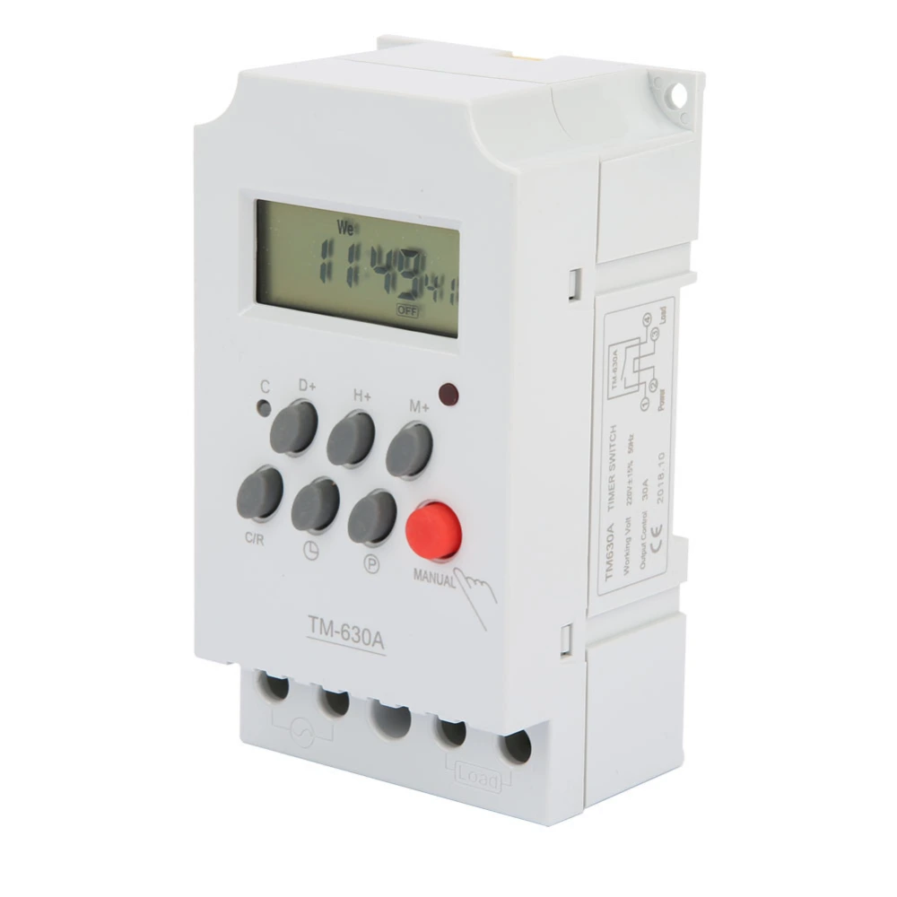 TM630A AC220V Mini LCD Digital Microcomputer Control Power Timer Switch(AC220V)