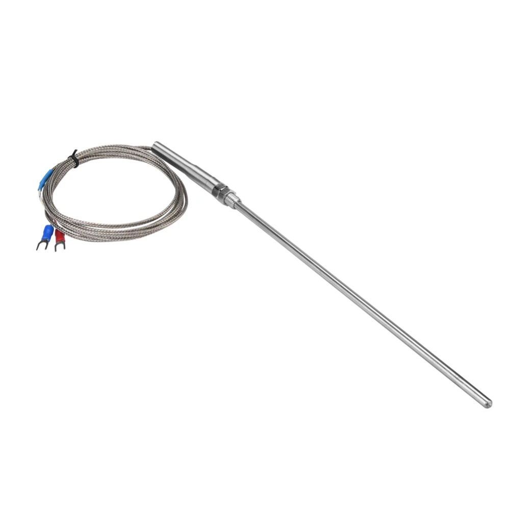 M8 Thread Type K Thermocouple 200mm Probe Temperature Sensor Wire 0-400℃ (3 m)