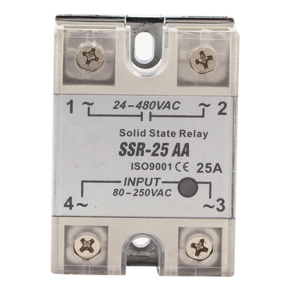 SSR25 AA 25A Solid State Relay Module SSR ACAC Input 80250V AC Output 24480V AC