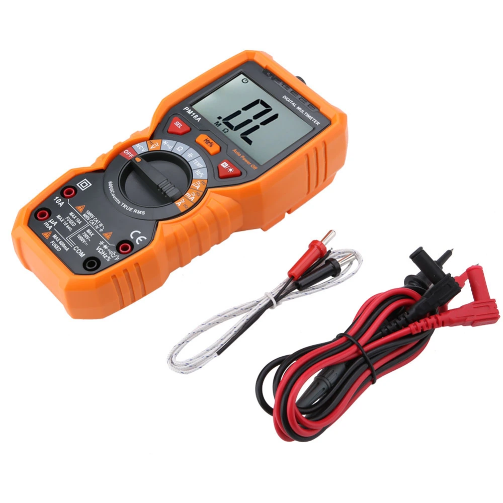 PEAKMETER PM18A Portable Digital Multimeter Current Voltage Resistance Tester