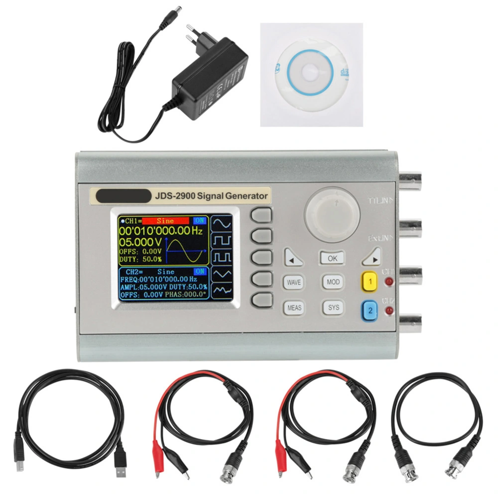 JDS2900 DDS Signal Generator Counter Digital Control Sine Frequency AC100-240V (60MHz EU Plug)