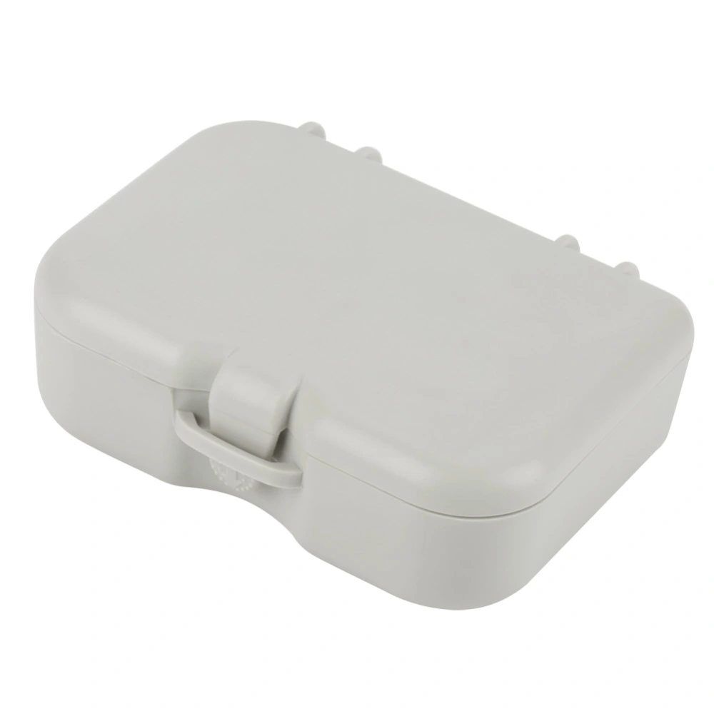 1pc Denture False Teeth Storage Box Case With Mirror and Clean Brush Dental Appliance