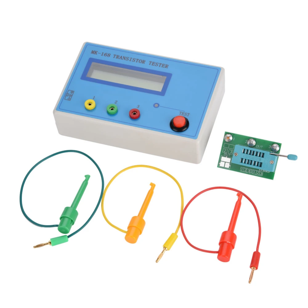 MK-168 Transistor Tester Diode Triode Capacitance Resistance ESR RLC LCR NPN PNP MOS Meter