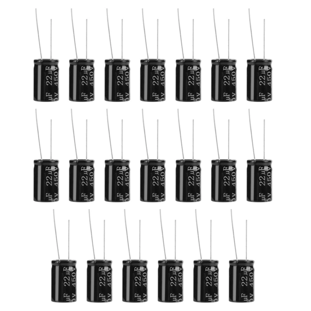 20pcs 450V 22uf 105℃ Long Leads Axial Electrolytic Polarized Capacitors Tube Amplifier