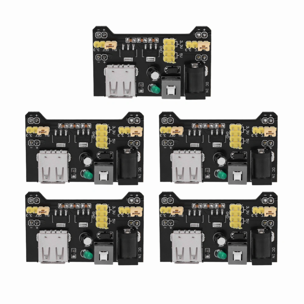 5pcs 5V/3.3V Power Supply Board Dedicated Power Module for Breadboard