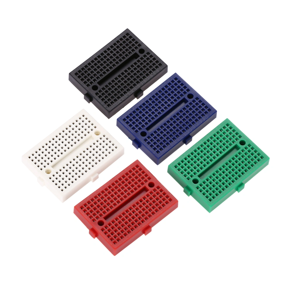 5pcs 170 Points Holes Color Mini Solderless Prototype Breadboard ABS Circuit Board Set