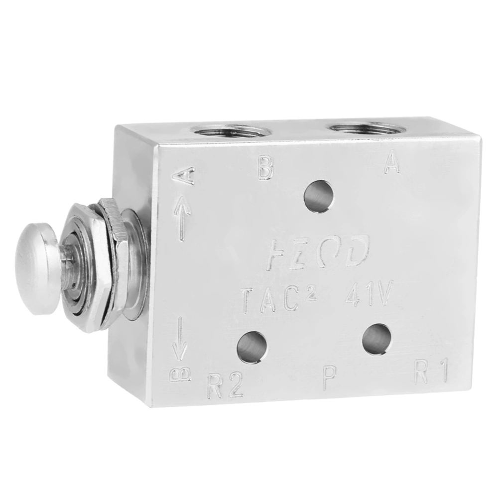 TAC2-41P 2 Position 3 Way Air Pneumatic Knob Control ON/OFF Toggle Valve