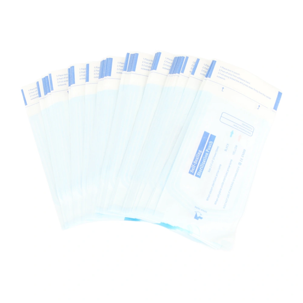 200pcs Medical Dental Sterilization Pouch Self Sealing Bag