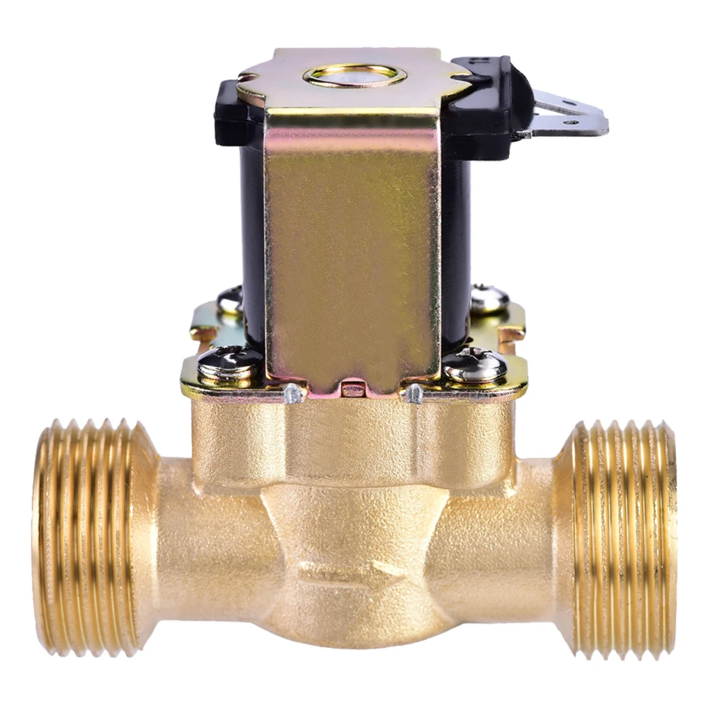 3/4" DC 24V Normally Closed Brass Electric Solenoid Magnetic Valve For Water Control