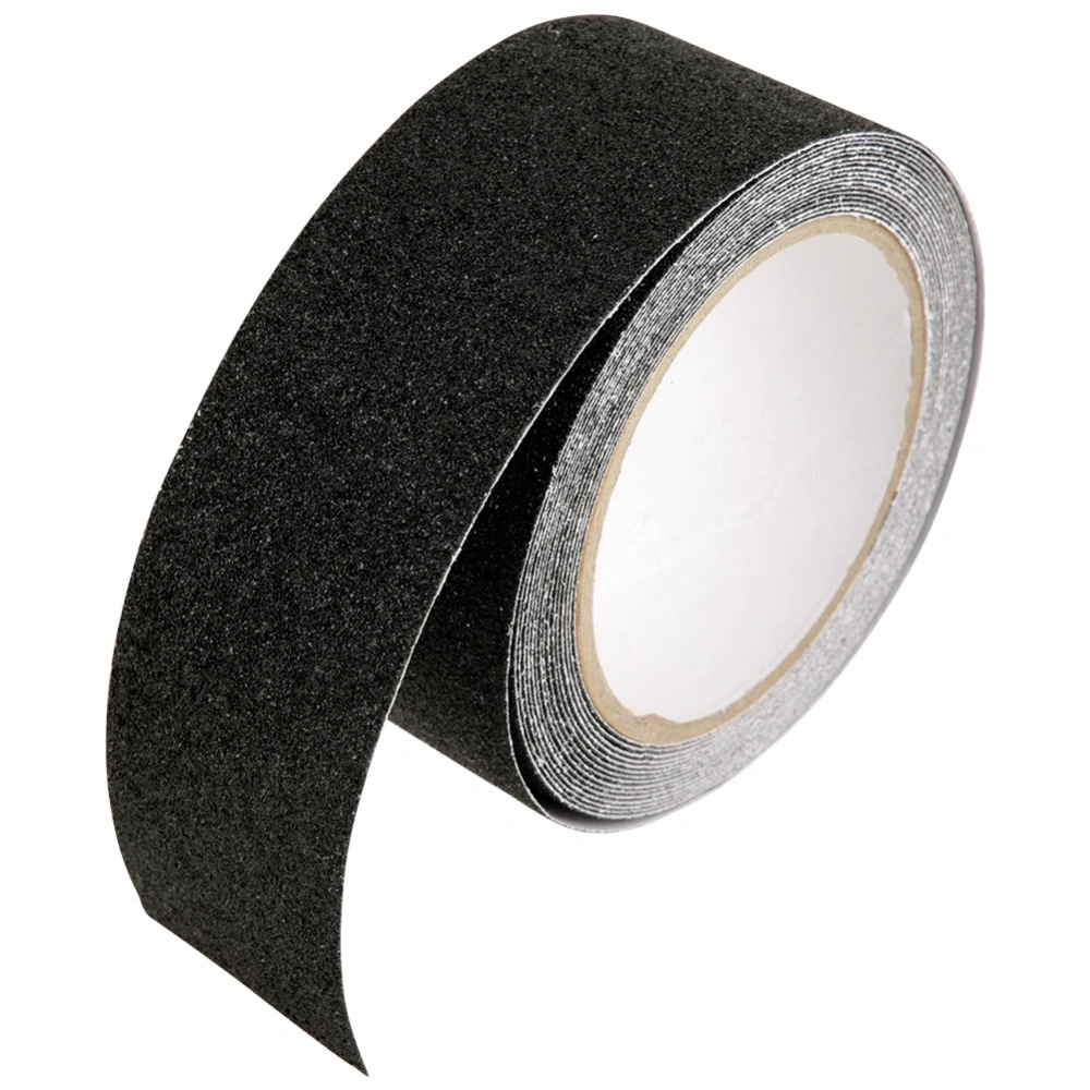 5cm x 5m Self adhesion PVC Anti Slip Tape Wearproof Adhesive Safety Flooring (Black)