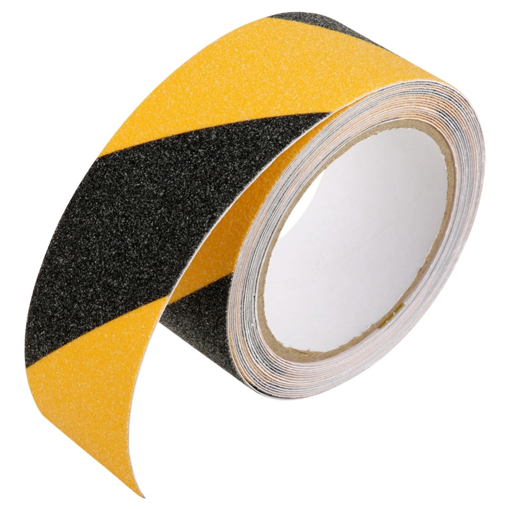 5cm x 5m Self adhesion PVC Anti Slip Tape Wearproof Adhesive Safety Flooring (Yellow & Black)