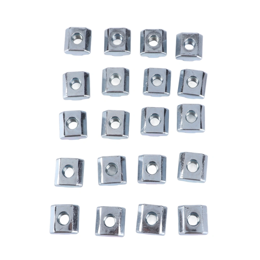 Zinc Plated Carbon Steel Sliding T Slot Nut for Aluminum Profile Accessories (M8)