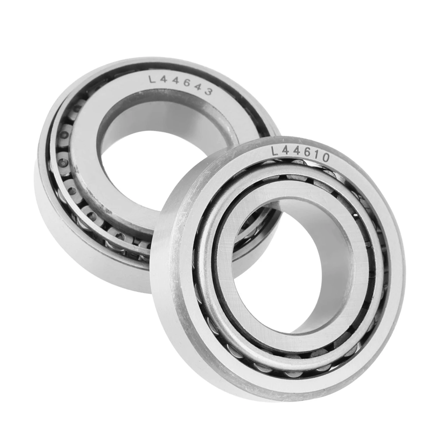 2pcs L44643 Single Row High Speed Tapered Roller Bearings ID25mm OD50.292mm Thickness 14.22mm