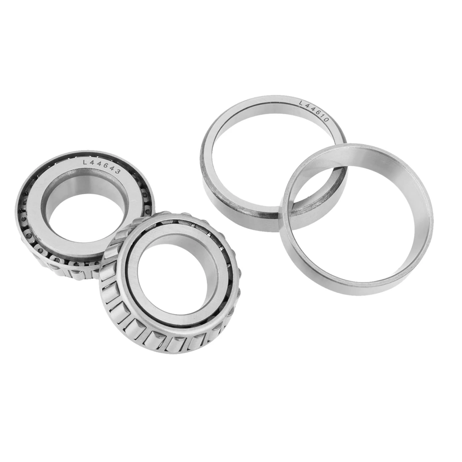 2pcs L44643 Single Row High Speed Tapered Roller Bearings ID25mm OD50.292mm Thickness 14.22mm