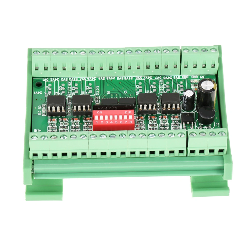 1pc 8-Channel NPN/PNP to NPN 5V/24V SquareWave Signal Conversion Module Level Converter 10MHZ