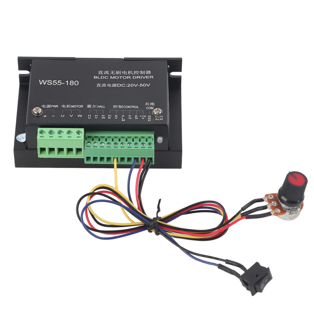 WS55‑180 DC 20V‑50V CNC Brushless Spindle BLDC Motor Driver Controller