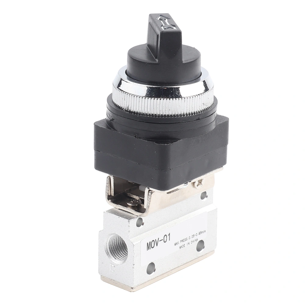 1pc MOV-01 2-position 2-way G1/8 Hand Control Air Pneumatic Mechanical Valve