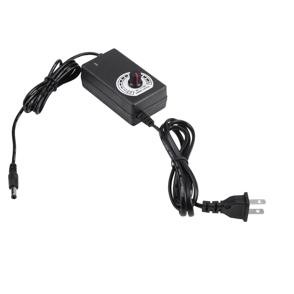 AC to DC Adapter 3‑12V 2A Adjustable Power Supply Motor Speed Controller with 110‑240V