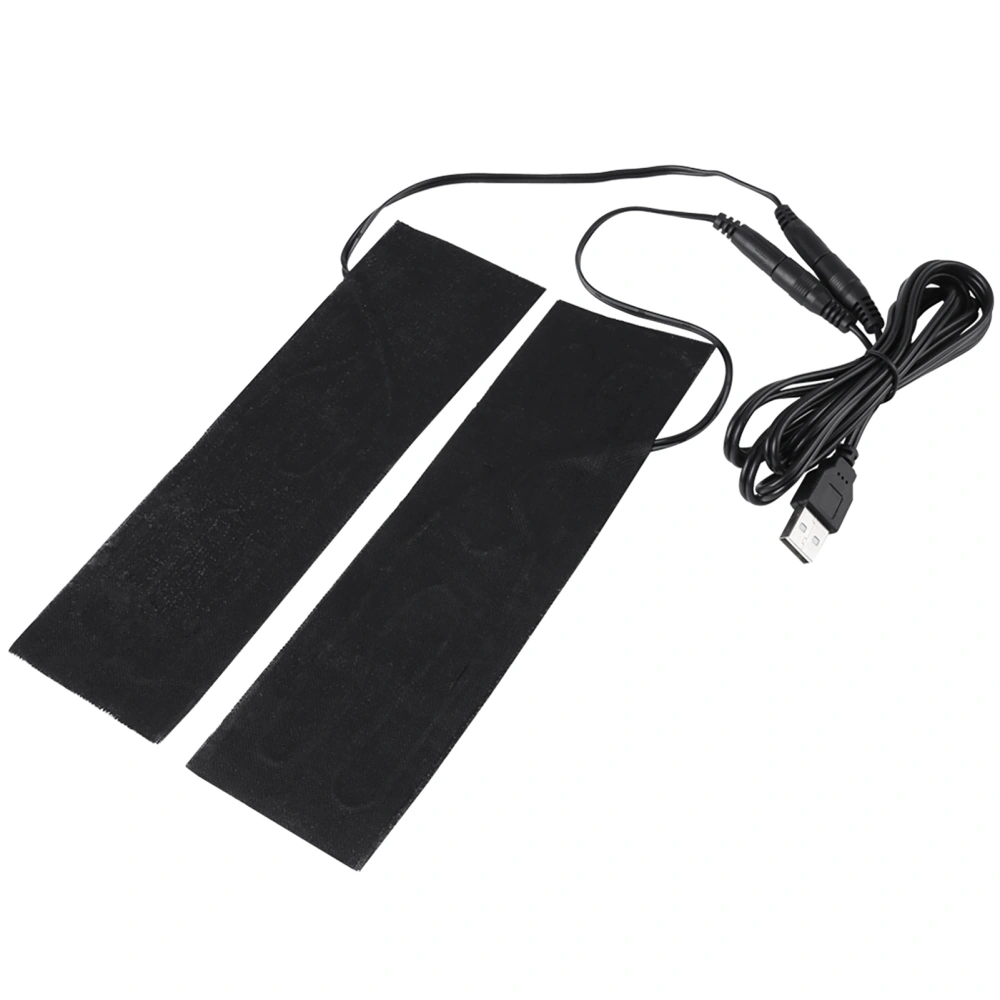 1 Pair 5V USB Electric Heating Element Film Heater Pads for Warming Feet