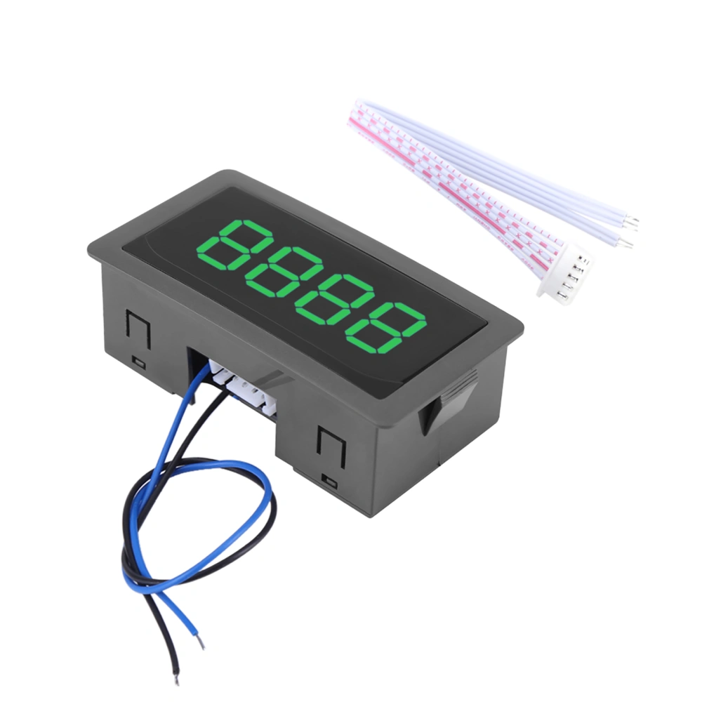 DC LED Digital Display 4 Digit 0-9999 Up/Down Plus/Minus Panel Counter Meter Green