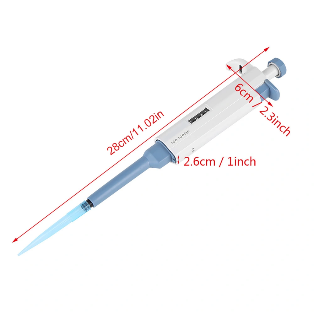 1pc Singlechannel Manual Adjustable Pipette Pipettor Pipet Laboratory Tool 20~200ul