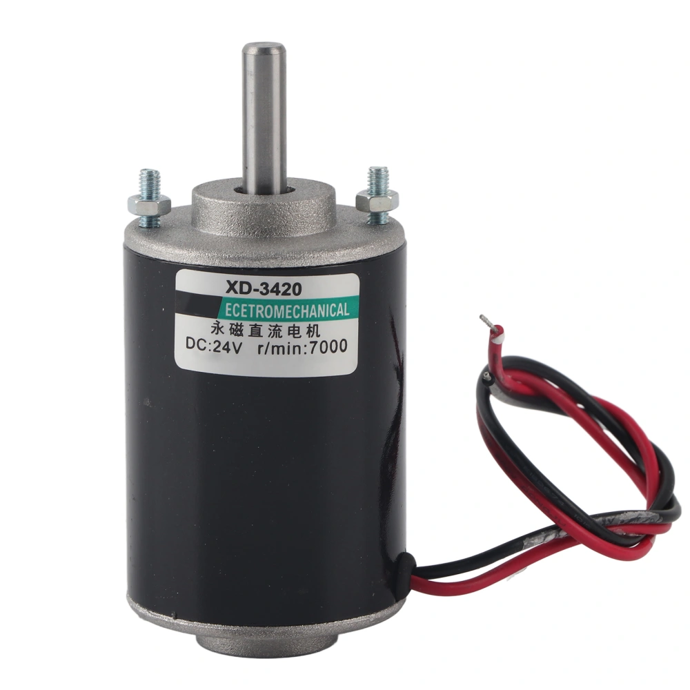 XD-3420 30W Permanent Magnet DC Motor High Speed CW/CCW (24V 7000RPM)