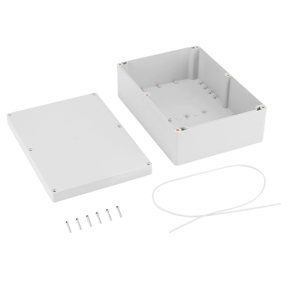 263*185*95mm Water resistant White Plastic Enclosure Project Case DIY Junction Box