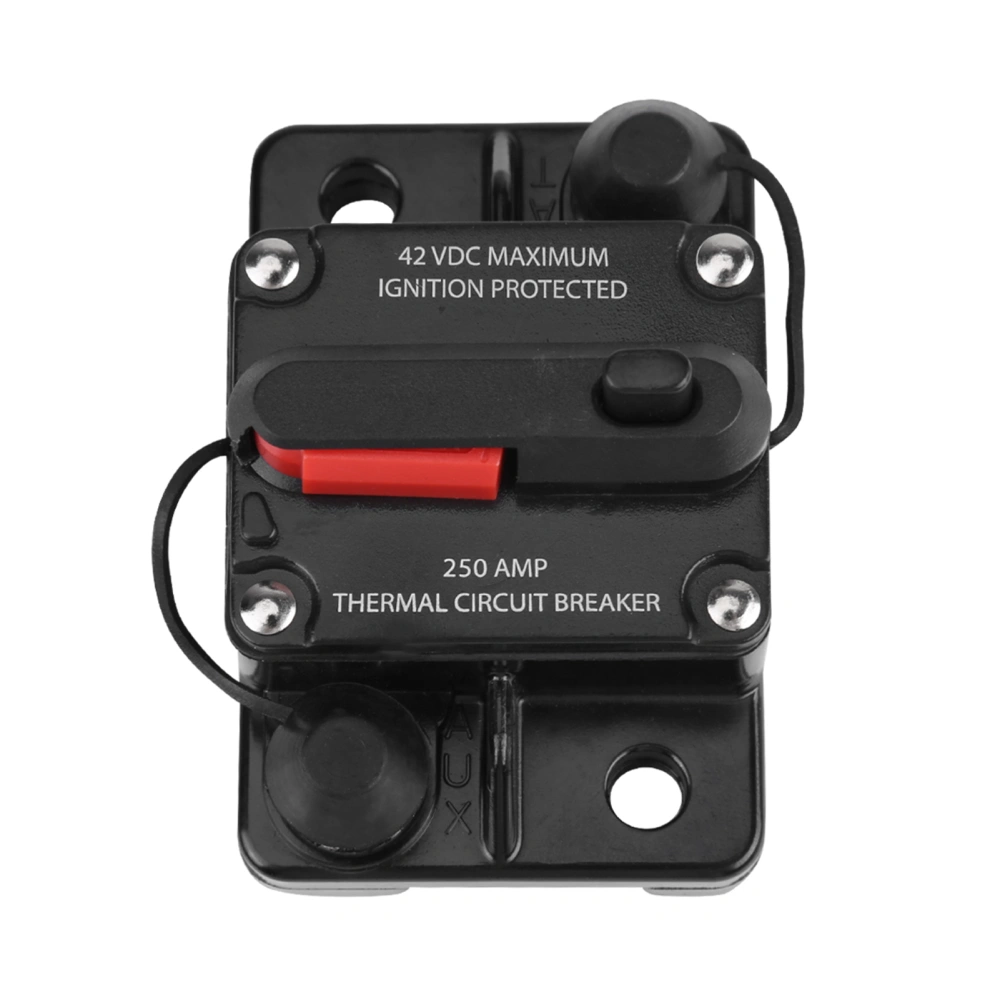 DC12V-42V Car Stereo Audio Inline Circuit Breaker Manual Reset(250A)