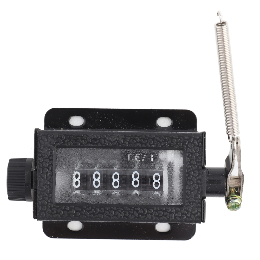 D67‑F 5 Digit Mechanical Resettable Manual Hand Pull Stroke Tally Counter