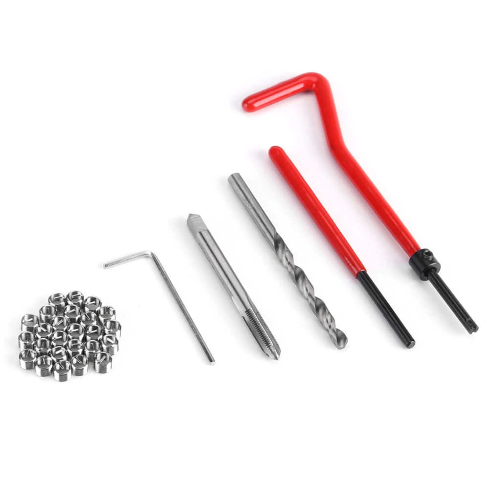 30 Piece M5 Thread Repair Insert Kit Compatible Hand Tool Set for Auto Repairing(M5)