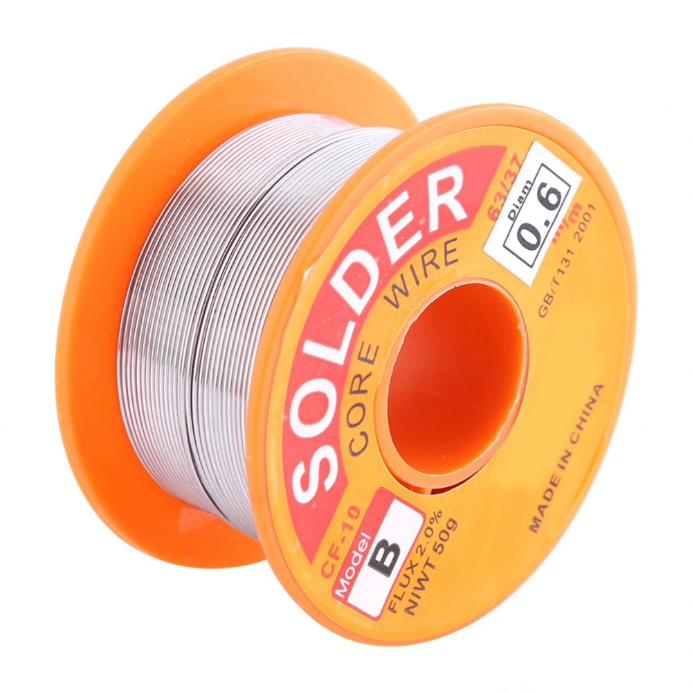 63/37 Rosin Core Solder Wire Flux 2% Tin Solder Iron Welding Wire Reel 0.6/0.8/1.0mm 50g