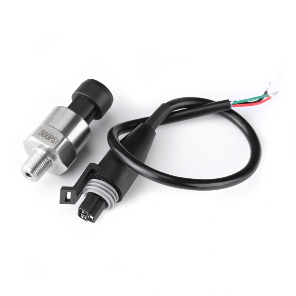 Pressure Transducer Sender Sensor Stainless Steel for Oil Fuel Air Water (500PSI)