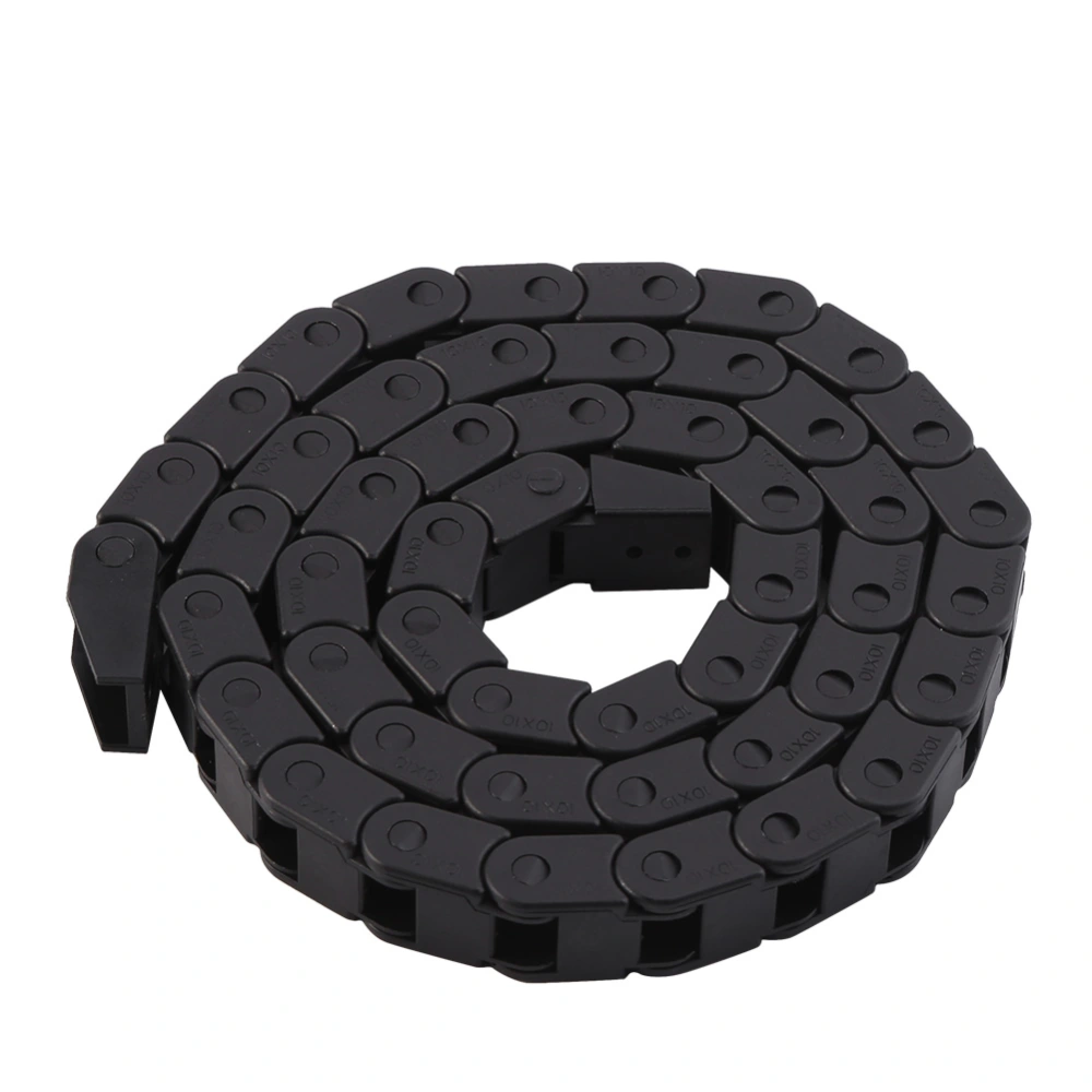 R28 Black Nylon Cable Drag Chain Wire Carrier 1000mm/40" Long For 3D Printer/CNC Router Machine