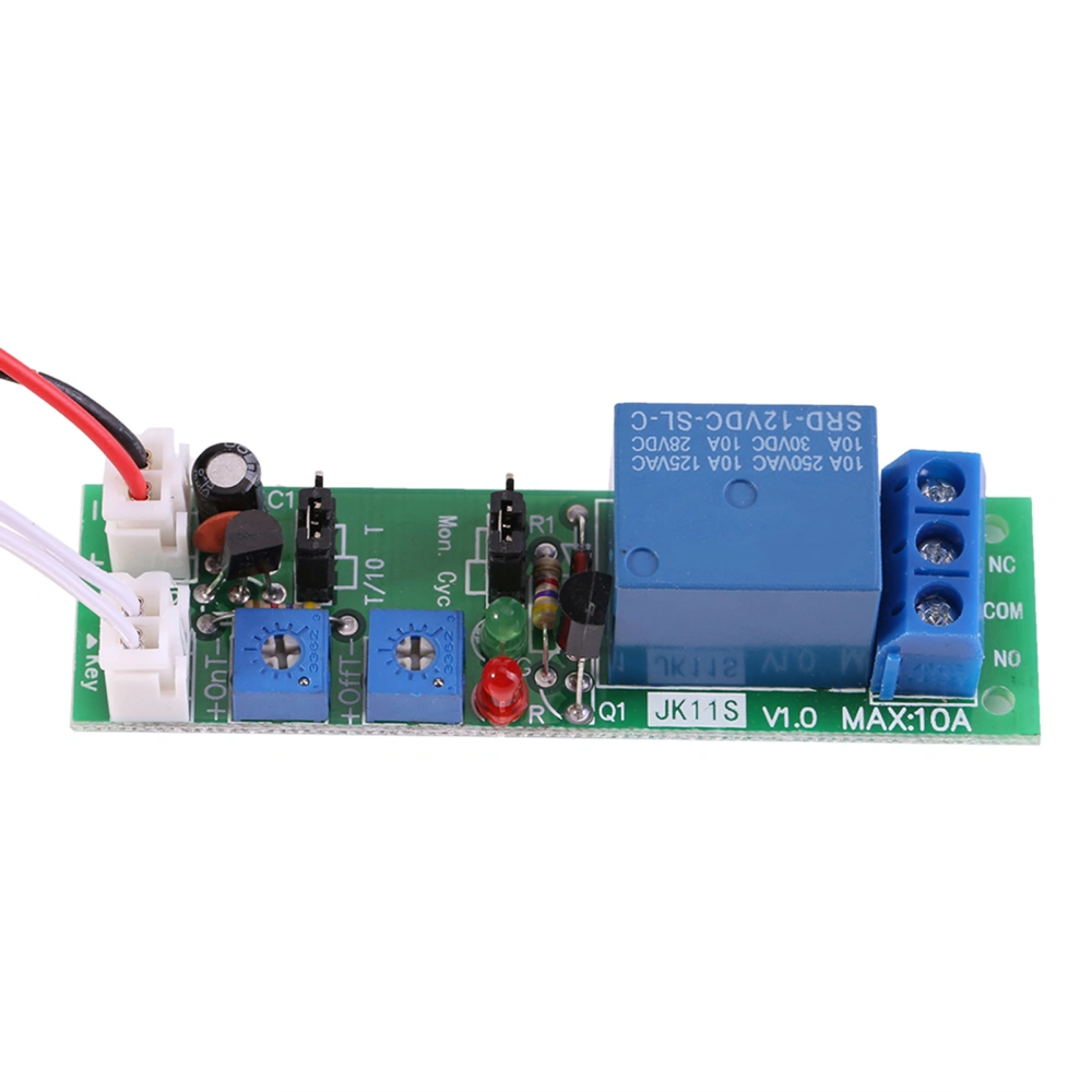 Adjustable Cycle Timer Delay On/Off Switch Relay Module (DC12V,0-24hr)