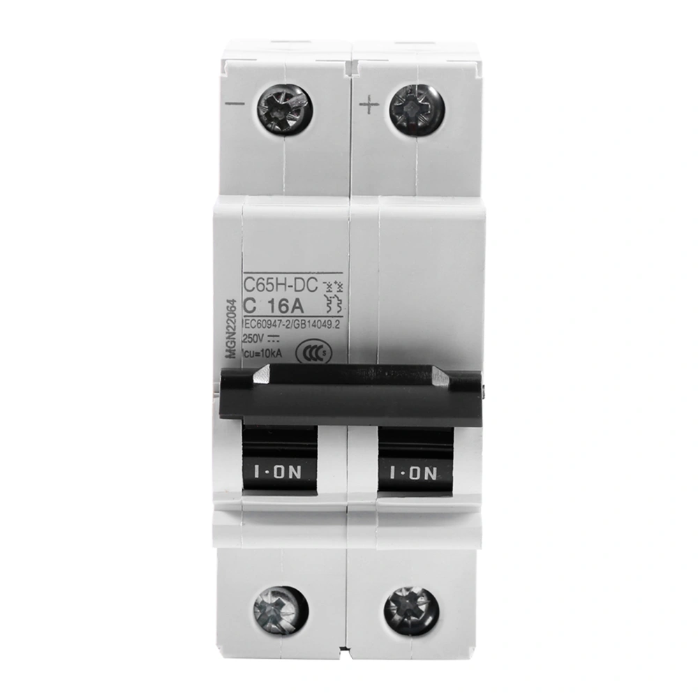 Circuit Breaker C65H-DC 2P DC Solar Energy Air Switch Amps (16A)