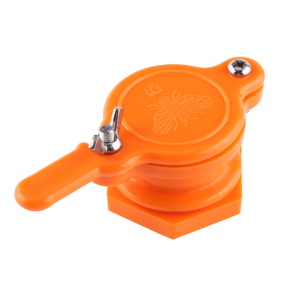 Plastic Bee Honey Tap Gate Valve Beekeeping Extractor Bottling Tool Beekeeper Equipment(Orange)